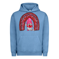 Pigment Pebble Blue valentines gnomies rainbow Urban Hoodie - JahusDesignShop