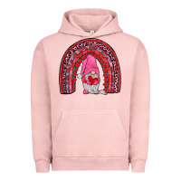 Pigment Salmon valentines gnomies rainbow Urban Hoodie - JahusDesignShop