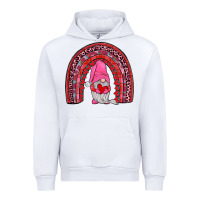 White valentines gnomies rainbow Urban Hoodie - JahusDesignShop