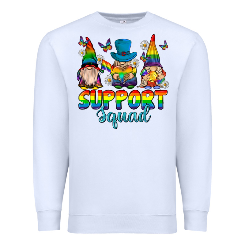 Support Squad Pride Gnomies Premium Sweatshirt by texasbilliewilder | Teevron