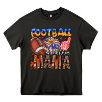 Asphalt football mama Heavy Core Tee - CowhideDigitalArt
