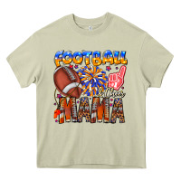 Mossy football mama Heavy Core Tee - CowhideDigitalArt
