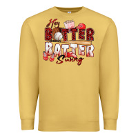 Antique Gold hey batter batter swing baseball Premium Sweatshirt - Zillion Design Studio