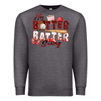 Charcoal Heather hey batter batter swing baseball Premium Sweatshirt - Zillion Design Studio