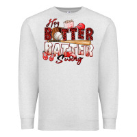 Oatmeal Heather hey batter batter swing baseball Premium Sweatshirt - Zillion Design Studio