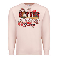 Pale Pink hey batter batter swing baseball Premium Sweatshirt - Zillion Design Studio