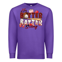 Purple hey batter batter swing baseball Premium Sweatshirt - Zillion Design Studio