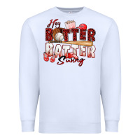White hey batter batter swing baseball Premium Sweatshirt - Zillion Design Studio