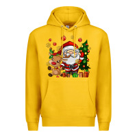 Lemon santa and reindeer Premium Hoodie - AdoDesignShop