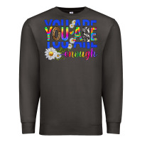 Smoke you are enough with daisies Premium Sweatshirt - texasbilliewilder