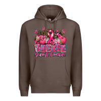 Coffee tackle breast cancer with pumpkin Premium Hoodie - AdoDesignShop