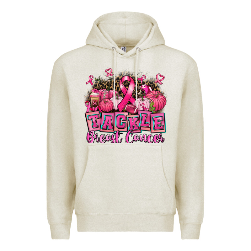 Tackle Breast Cancer With Pumpkin Premium Hoodie by AdoDesignShop | Teevron