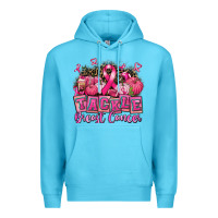 Ocean Blue tackle breast cancer with pumpkin Premium Hoodie - AdoDesignShop