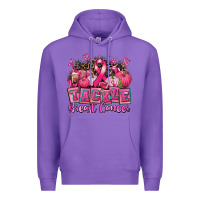 Purple tackle breast cancer with pumpkin Premium Hoodie - AdoDesignShop