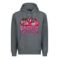 Rock tackle breast cancer with pumpkin Premium Hoodie - AdoDesignShop