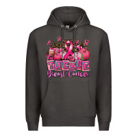 Smoke tackle breast cancer with pumpkin Premium Hoodie - AdoDesignShop