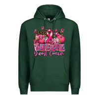 Sports Green tackle breast cancer with pumpkin Premium Hoodie - AdoDesignShop