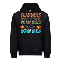 Black Flannels Hayrides Pumpkins Sweaters Bonfires Urban Hoodie - Artiststas