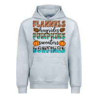 Heather Grey Flannels Hayrides Pumpkins Sweaters Bonfires Urban Hoodie - Artiststas