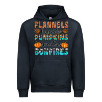Navy Flannels Hayrides Pumpkins Sweaters Bonfires Urban Hoodie - Artiststas
