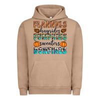 Pigment Burro Flannels Hayrides Pumpkins Sweaters Bonfires Urban Hoodie - Artiststas