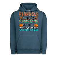 Pigment Midnight Navy Flannels Hayrides Pumpkins Sweaters Bonfires Urban Hoodie - Artiststas