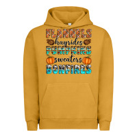Pigment Peanut Butter Flannels Hayrides Pumpkins Sweaters Bonfires Urban Hoodie - Artiststas