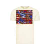Vintage Arctic American flag and star leopard Vintage Tee - Artiststas