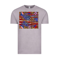 American Flag And Star Leopard Vintage Tee | Teevron