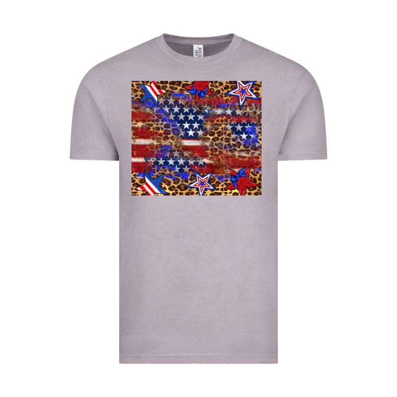 American Flag And Star Leopard Vintage Tee by Artiststas | Teevron