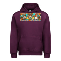 Mauve Wine Fall Gnomes Urban Hoodie - Artiststas