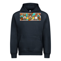 Navy Fall Gnomes Urban Hoodie - Artiststas