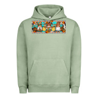 Pigment Oil Green Fall Gnomes Urban Hoodie - Artiststas