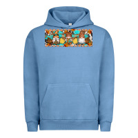 Pigment Pebble Blue Fall Gnomes Urban Hoodie - Artiststas