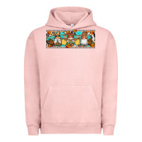 Pigment Salmon Fall Gnomes Urban Hoodie - Artiststas