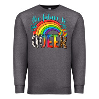Charcoal Heather the future is queer Premium Sweatshirt - texasbilliewilder
