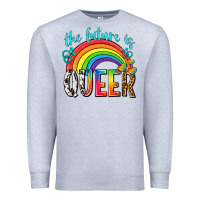 Heather Grey the future is queer Premium Sweatshirt - texasbilliewilder