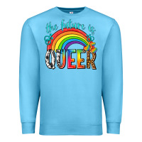 Ocean Blue the future is queer Premium Sweatshirt - texasbilliewilder