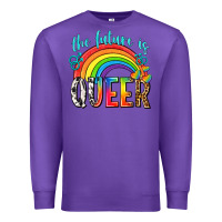 Purple the future is queer Premium Sweatshirt - texasbilliewilder