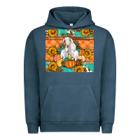 Pigment Midnight Navy Goat family fall pumpkins gemstone Urban Hoodie - Artiststas