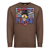 Chestnut ballpark mama Premium Sweatshirt - Zillion Design Studio