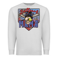 Dove Grey ballpark mama Premium Sweatshirt - Zillion Design Studio