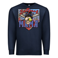 Navy ballpark mama Premium Sweatshirt - Zillion Design Studio