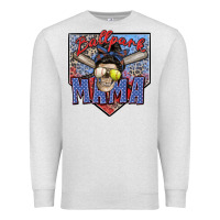 Oatmeal Heather ballpark mama Premium Sweatshirt - Zillion Design Studio