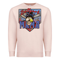Pale Pink ballpark mama Premium Sweatshirt - Zillion Design Studio