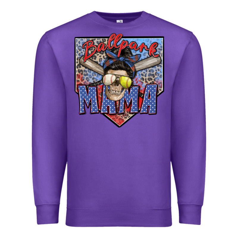 Ballpark Mama Premium Sweatshirt by Zillion Design Studio | Teevron