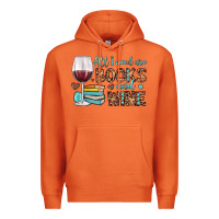 Carrot all i need are books and wine Premium Hoodie - JahusDesignShop