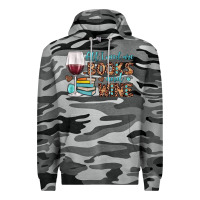 Slate Camo all i need are books and wine Premium Hoodie - JahusDesignShop
