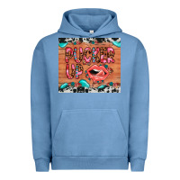 Pigment Pebble Blue pucker up Urban Hoodie - JahusDesignShop