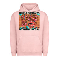 Pigment Salmon pucker up Urban Hoodie - JahusDesignShop